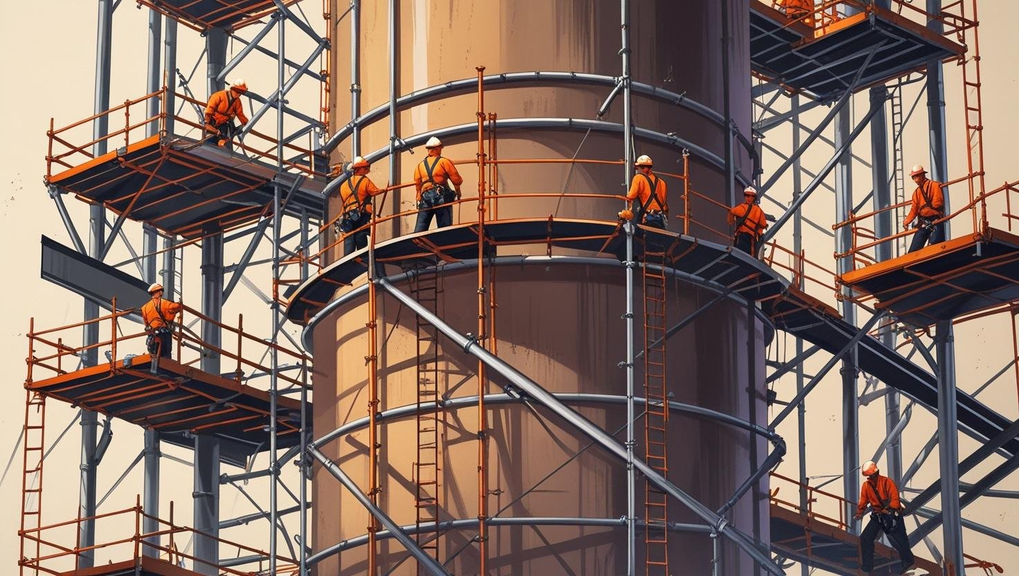 Scaffolding for Shutdown Maintenance – Steel Plant, Bhilai